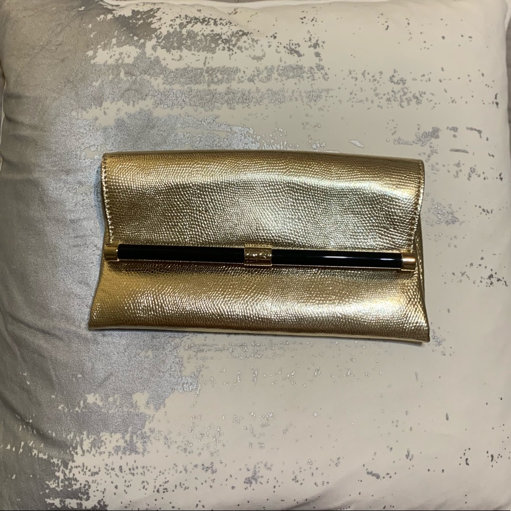Diane Von Furstenberg Gold Clutch